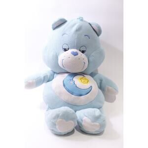 Care Bears, Bedtime Bear, LARGE Pillow Plush, Blue White, Stuffed Animal, Vinta